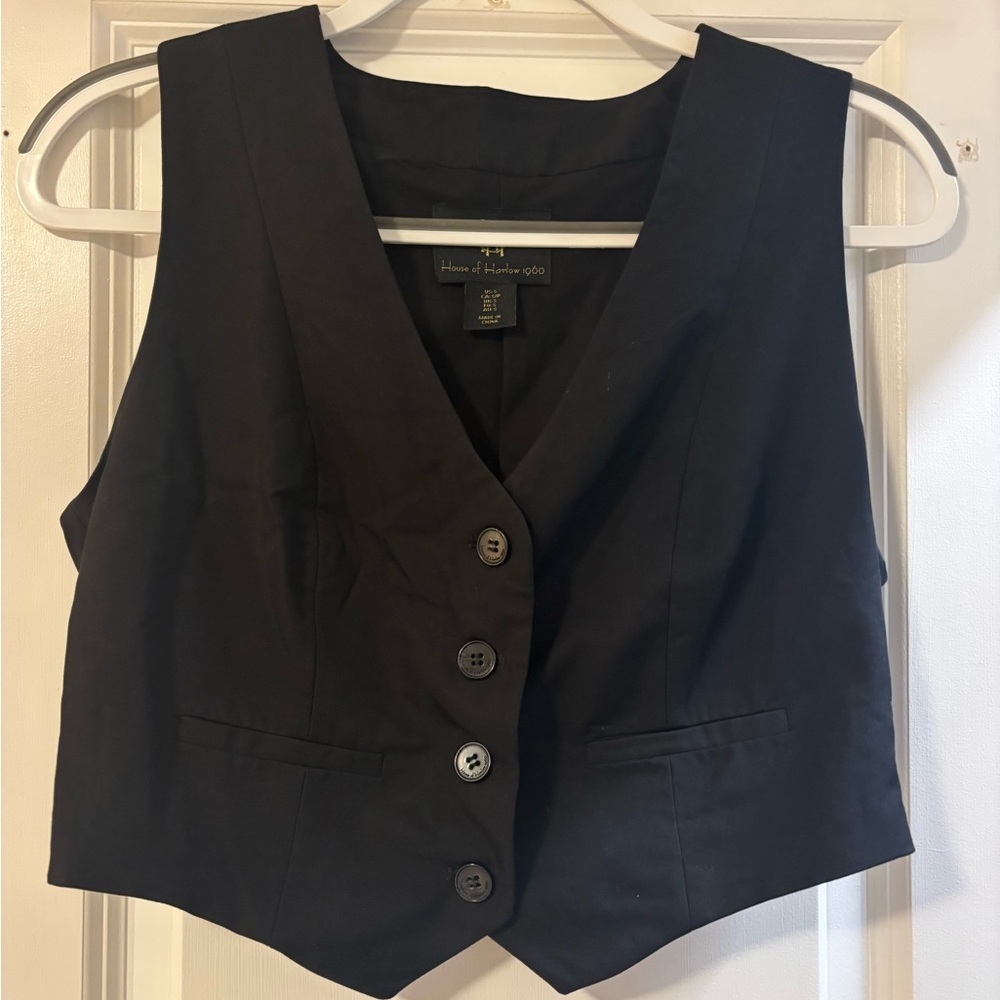 House of Harlow Buttoned Vest